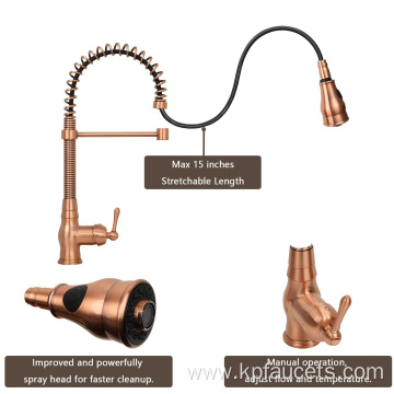 Luxury Brass Brushed Rose Gold Kitchen Faucets